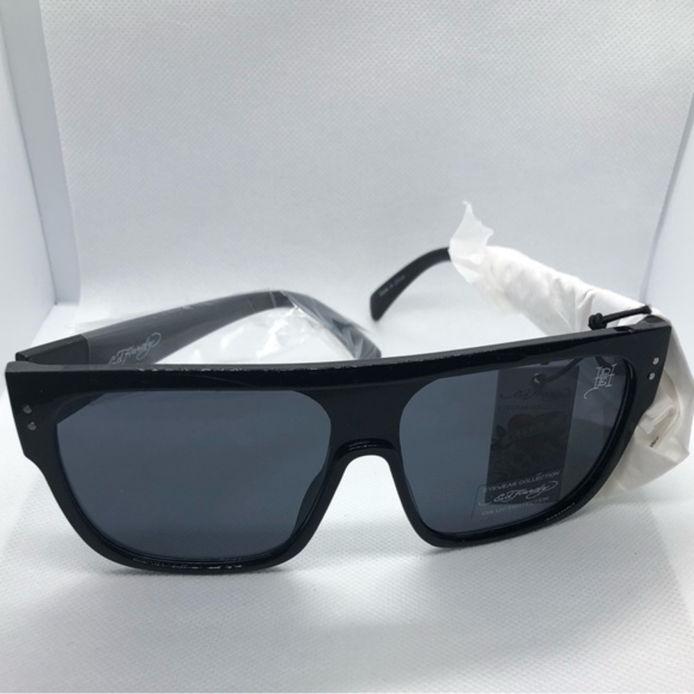 Ed Hardy black acetate frame 100% UV protection love kills slowly sunglasses new